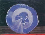 Max Ernst, "Fleur Bleue," non datée, vers 1964, huile sur bois, 21,2 x 27 cm. - Inv. Fondation des Treilles 990.110 - Photographie par Jacqueline Hyde (1922-2013)