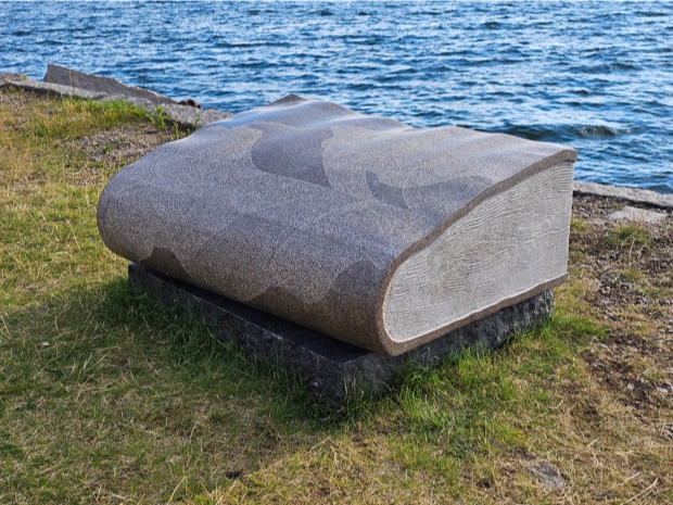 Cover Image of 'Interfaces,' Issue #12: 'Stone book' by Sys Svinding: @svindingsculptor – www.sys-svinding.dk. Photo by Jesper Palm.